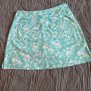 Adidas Women's Prime Green Floral Tennis/golf Skort Skirt Size S